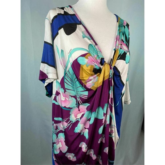 Perte by Krizia knot floral print top - Picture 4 of 6